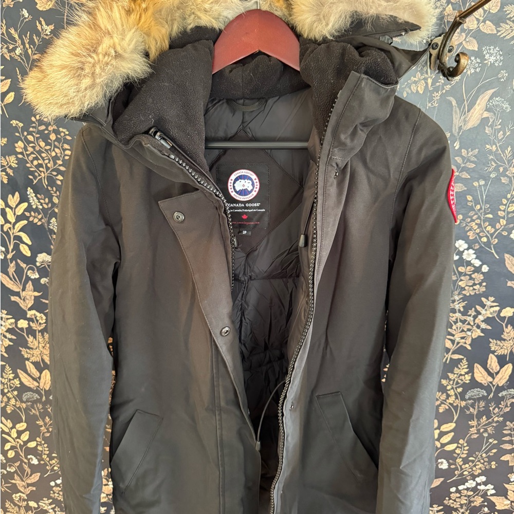 Canada Goose Women’s Black Puffer with Fur Trim